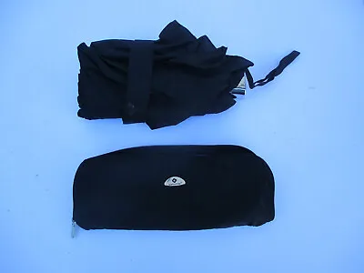 Folding Umbrella Samsonite Kenlo Black Manual Flat Compact W/ Carry Bag • $19.99