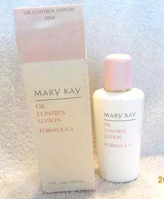Mary Kay (1068) Oil Control Lotion Formula 3 Absorbs Oil Hydrates Skin 4 Oz NOS • $20