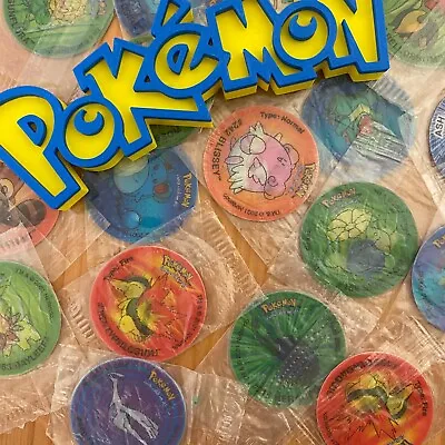 Retro Pokemon Tazos 2001 Vintage Walkers Tazo/Pogs Sealed [CHOOSE] • £1.50