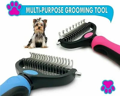 £6.99 • Buy Grooming Dog Cat Comb Removes Under Coat Rake Dematting Comb Pet Care Brush Tool