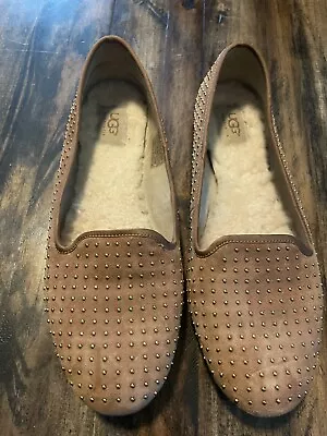 Ugg Alloway Studded Flats Size 9 Nude Tan • $29.99