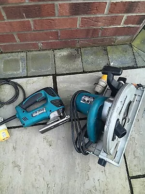 Makita 5903R 110v 235mm Circular Saw Heavy Duty  + Makita Jigsaw 4350fct • £135