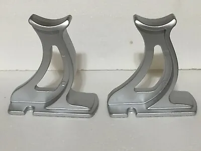 COLUMN RADIATOR SUPPORT FEET SILVER CAST IRON TRADITIONAL FOOT PAIR Height 100 M • £16.99