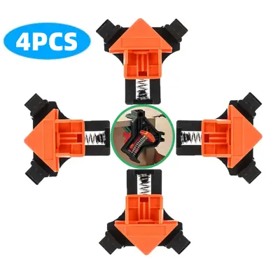 4PCS 90 Degree Right Angle Corner Clamp Adjustable Woodworking Wood Clamps Tools • $16.49