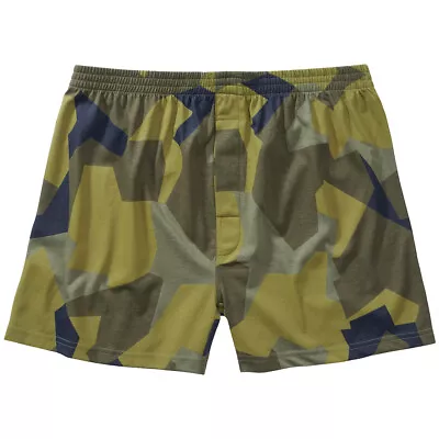 Brandit Boxershorts Men's Shorts Loose Fit Cotton Underwear Swedish M90 Camo • $37.35