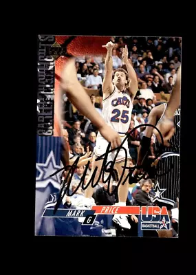 Mark Price 1994 Upper Deck USA Cavs Authentic Autographed Card • $6.99