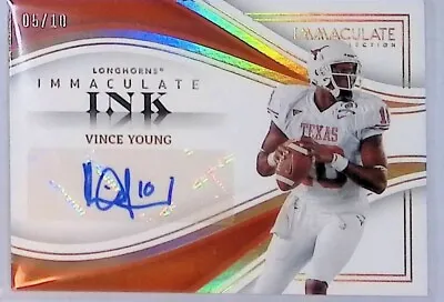 2023 Panini - Immaculate #II-VY VINCE YOUNG Auto 05/10 INK • $109.76