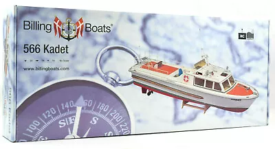 Billing Boats Kadet - Plastic Hull 1/30 RC Ready Boat Kit BB566 01-00-0566 • $203.80