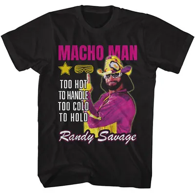 Macho Man Randy Savage Too Hot To Handle Men's T Shirt WWE Wrestling Legend • $25.50