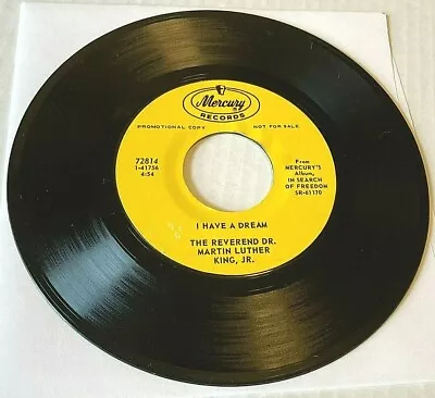 The Reverend Martin Luther King Jr - I Have A Dream/I've... 45 Mercury Promo G+ • $9.99