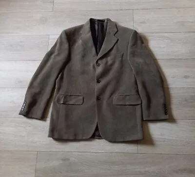 M&S Collezione Mole Grey Velvet Textured  Blazer Jacket Luxury Woven - Size 40S • $24.85
