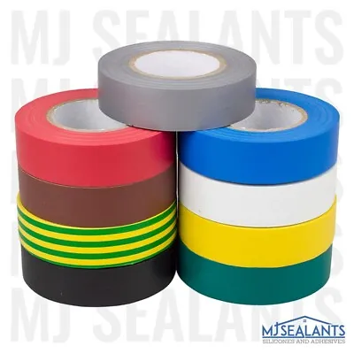 Premium PVC Electrical Insulation Tape Flame Retardant 19mm X 20m/33m • £1.99