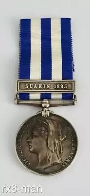 The Egypt Medal 1882-89 + Suakin 1885 Clasp To 1885 Pte B. Hutchinson 2/e.surr.r • £44