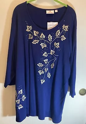 Quacker Factory 3x Gorgeous Embellished Tunic Length Top Nwt! • $21.99
