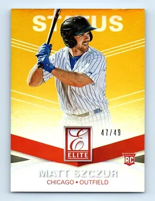 2015 Panini Elite Status Gold Matt Szczur Rookie 47/49 Chicago Cubs #24 • $2.95