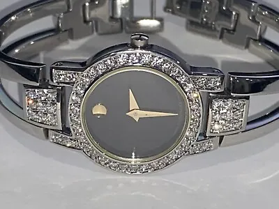 Womens Movado Amarosa Stainless Steel Diamonds Watch • $1599.99