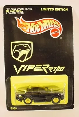 Hot Wheels AT&L Black Dodge Viper RT/10 Limited Edition MOC • $6