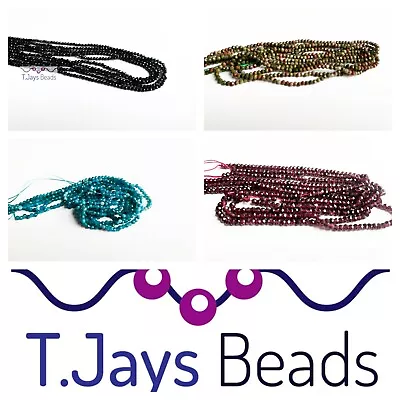 2mm Faceted Gemstone Beads For Jewellery Making • £4.23