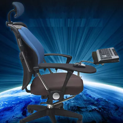 Chair Arm Clamping Support Laptop Holder Chair Arm Rest Keyboard Mouse Pad • $96.90