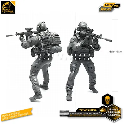 1/35 NAI-23 Modern US Commando Firepowerman Unpainted Resin Model Unassembled • $14.49