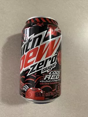 One 12oz Can Mountain Dew Code Red ZeroSugar Edition (1 Can Of Soda) • $13