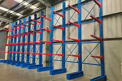 Single Sided Cantilever Racking  5m High With 4 Levels. 50 Bay Deal !!! • £23750