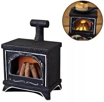 LED Wood Burning Stove - Dollhouse Miniature 1:12 Scale - FAST US Shipper • $16.99