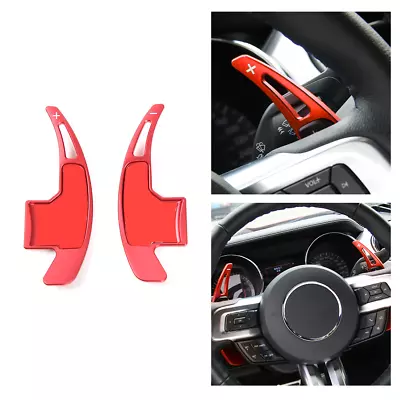 Steering Wheel Shift Paddle Extended Shifter Trim Cover For Ford Mustang 2015-17 • $20.99