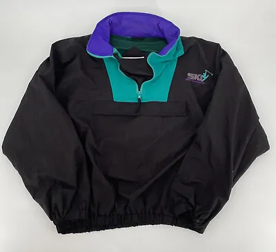 Ski Breckenridge Windbreaker Jacket Men’s Size L 90's Surf & Co Quarter Zip • $35