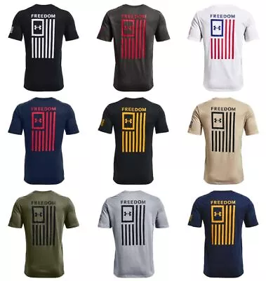 Under Armour 1370810 Men's Athletic UA Freedom Flag T-Shirt Short Sleeve Tee • $26.99