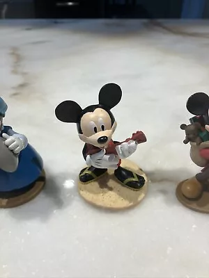 Disney Mickey & Minnie Mouse Cake Toppers Birthday Party 3 Piece Lot • $14.95