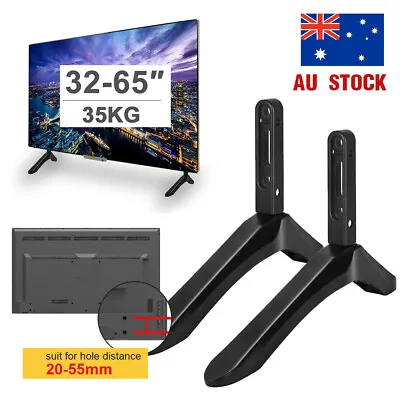 $28.86 • Buy Universal Table Top TV Pedestal Stand Base Fit 32-65  For Sharp TCL Sony