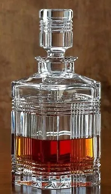 Ralph Lauren GLEN PLAID Lead Crystal DECANTER For Bourbon Barware Glass - MINT • $335