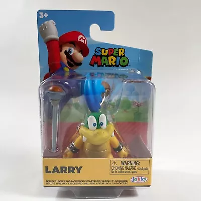 New 2021 Jakks World Of Nintendo Super Mario Larry Koopa 4  Action Figure • $12.99