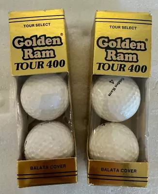 Vintage Golden Ram Tour 400 Golf Balls - BRAND NEW - Two Sleeves - Collectible • $51.99