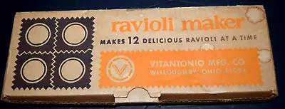 VTG Ravioli Maker Vitantonio Mfg. CO#512 In Orig Box Homemade Pasta PreOwned • $36.88