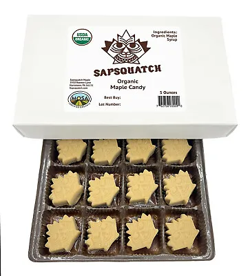 Sapsquatch Organic Maple Candy - Pure Maple Syrup Sugar Leaf Candy • $19.99