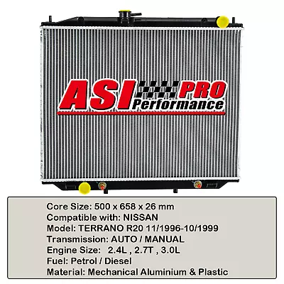 AUS Radiator Fit 1993-1999 NISSAN TERRANO R20 2.4L Petrol 2.7L 3.0L Diesel • $159