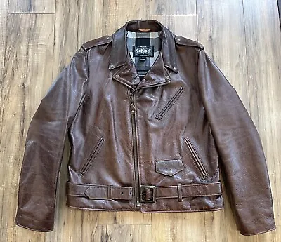 Schott 626 Cowhide Brown Leather Jacket XL • $599.99