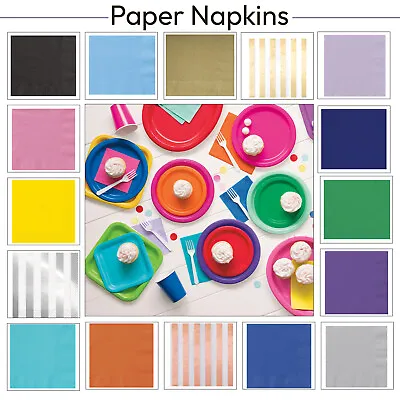 £4.59 • Buy 20/16x Paper Beverage Luncheon Napkins Cocktail Party Wedding Birthday Christmas