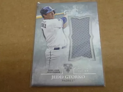 2015 Topps Triple Thread JEDD GYORKO GAME JERSEY PADRES /36 E126 • $3.16