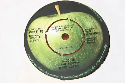 The Beatles Mary Hopkin  ''Goodbye'   UK  Apple EX • £3
