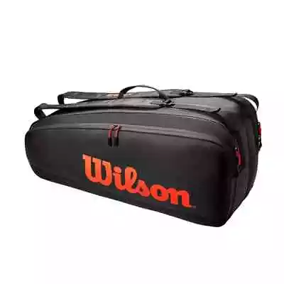 Wilson Tour 6 Racket Bag - Red/Black • £49.99