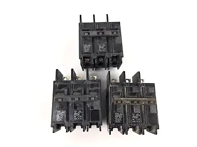 3pcs Siemens BQ38050 Type BQ 50 AMP 240 Volt 3 Phase Circuit Breaker • $44.99