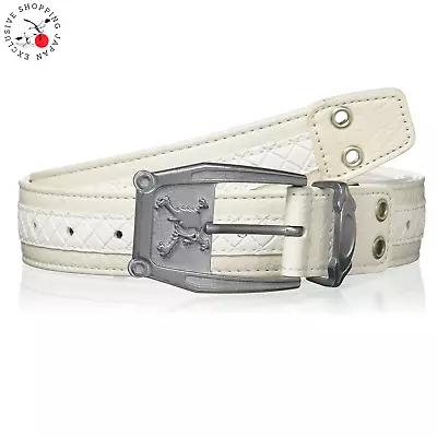 Oakley Golf Belt Skull Belt 16.0 FOS900972-100 White PU Leather Adjustable Men • $79