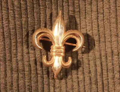 Vintage Carl Art Vintage Gold Watch Pin Fleur De Lis 12k Gold Filled • $26.99