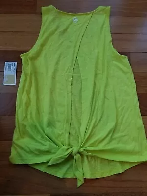 NWT Michael Kors Knot Tie Back Tank Top Size Small S Green MU65L3G2V7 • $15.99