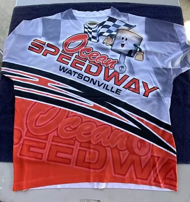 Vintage OCEAN SPEEDWAY WATSONVILLE RACING SHIRT LG • $16.40