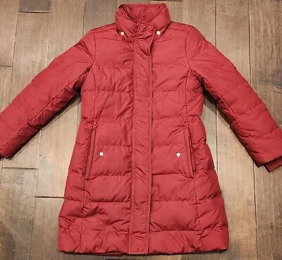 Women's J.Crew Red Puffer Jacket Coat - Petite Small • $19.99