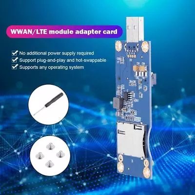 Mini PCI-E To USB Adapter+SIM Slot 6/8pin For WWAN LTE Desktop Computer Module • $9.21